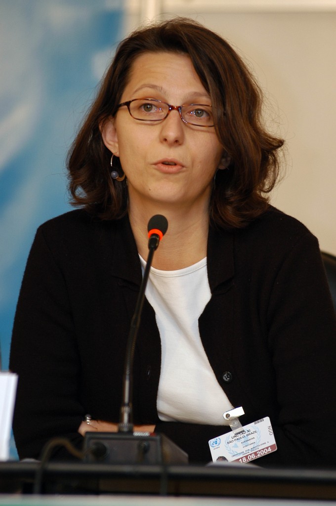 Alexandra Strickner, leder i Attac Østerrike.